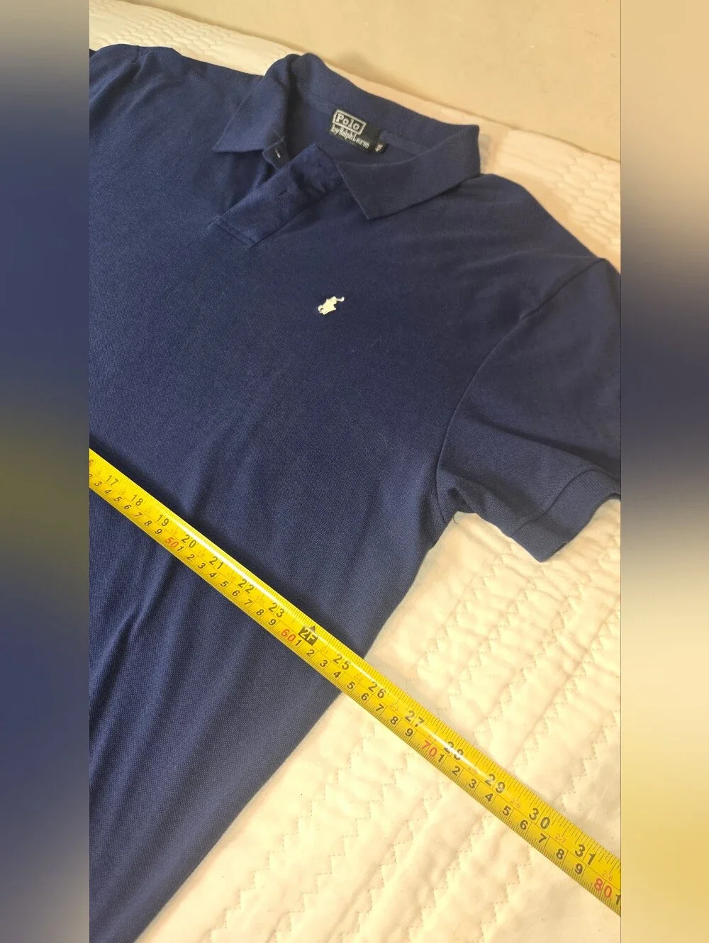 Polo by Ralph Lauren Men’s Deep Blue Polo with White Pony